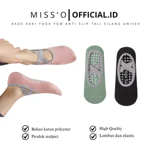 Missoofficial.id KK1971 Kaos Kaki Yoga Gym Anti Slip Socks Pound Fit Yoga Tali Silang Senam Pilates Unisex