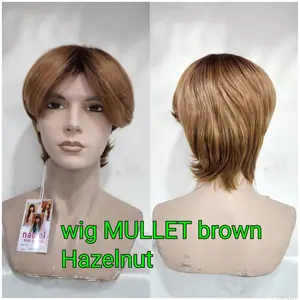 Wig laki Laki Rambut palsu Dewasa Model MULET