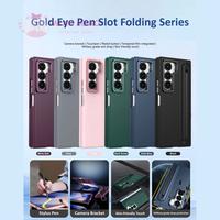 Gambar CASE CASING FOR SAM Z FOLD 8 ULTRA / Z FOLD 8 / Z FOLD 7 / Z FOLD 6 / Z FOLD 5 / Z FOLD 4 PREMIUM GOLD EYE PEN SLOT FOLD SERIES DENGAN BRACKET KAMERA + SLOT STYLUS PEN MM-257 - Black, Z Fold 4 dari Miao Miao Official Kota Administrasi Jakarta Barat 2 Tokopedia