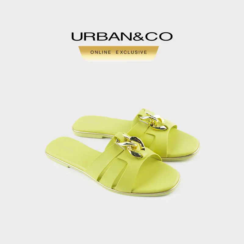 URBAN&CO Sandal Wanita Jesy Slip On Sandals Korean Style Sandal