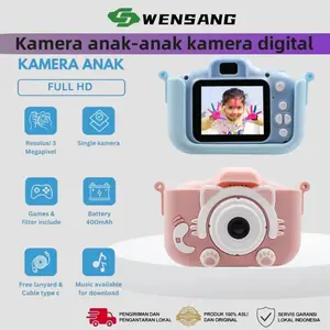 Kamera Anak Layar HD 2 Inci Kamera Digital Mini untuk Mengambil Foto Video, dan Musik dengan Kartu Memori