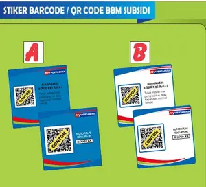 Stiker Waterproof Cetak Barcode MyPertamina | My Pertamina - stiker- Vynil
