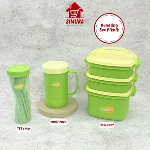 PAKET BUNDLING SET PIKNIK | RANTANG PIKNIK 3 SUSUN | TEMPAT SENDOK GARPU ISI 6PCS | MUG TUTUP | PAKET HEMAT MURAH Golden Kitchenware PAKET BUNDLING SET PIKNIK | RANTANG PIKNIK 3 SUSUN | TEMPAT SENDOK GARPU ISI 6PCS | MUG TUTUP | PAKET HEMAT MURAH Golden Kitchenware