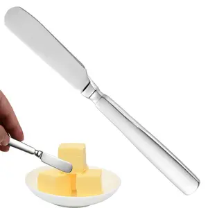 Butter Spreader Metal Spreader Bakery Scraper Stainless Steel Spatula Cake Decorating Scraper Multifunctional Butter Bread Jar - 200007763:201336100