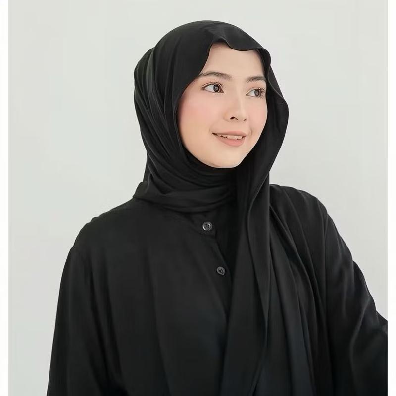 PASHMINA KAOS RAYON PREMIUM UKURAN 180X75CM HIJAB KAOS RAYON SHAWL 3