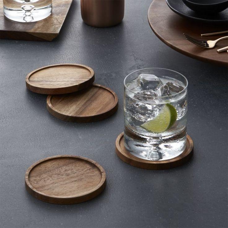 Product Introduction of tatakan gelas kayu / wooden coasters / tatakan gelas aesthetic 10cm 5