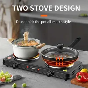 Kompor Listrik Elektrik 2 Tungku Portable - Coil Hot Plate Portable Electric Stove Pemanas