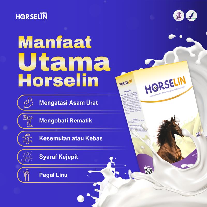 Susu Kuda HORSELIN 1 BOX 200gr - Susu Sendi Untuk Tulang & Syaraf Kejepit 7