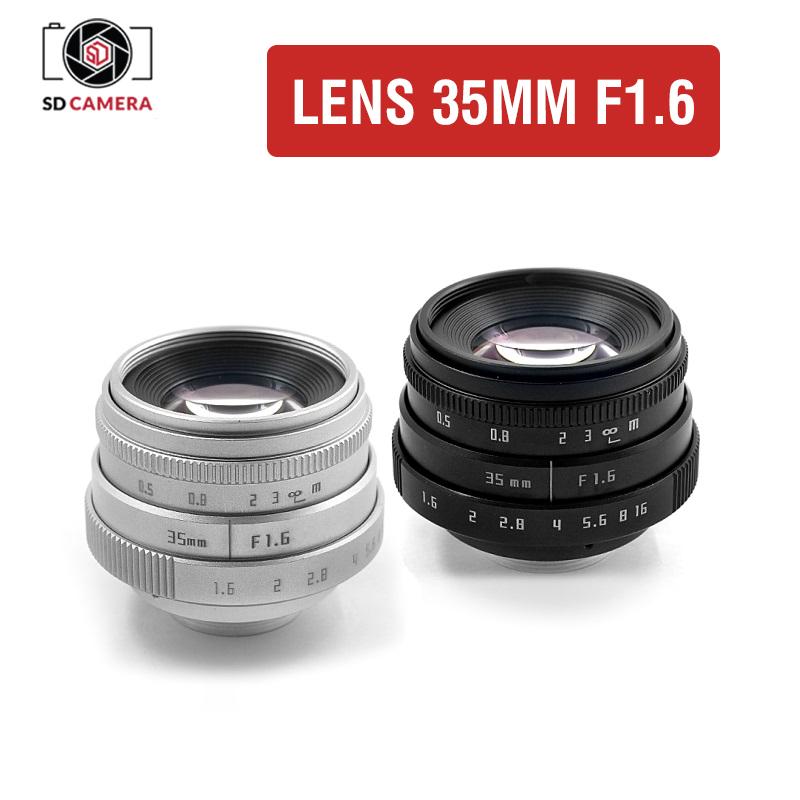 Ống kính (Lens) Fujian 35mm f/1.6 cho Fujifilm Sony Canon Nikon Fuijflim Olympus Pentax (Có clip test ảnh)