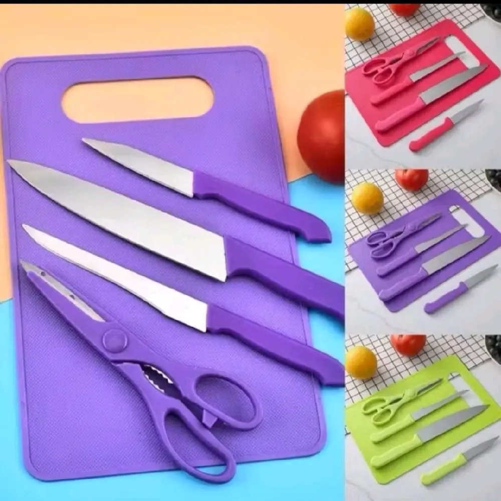 pisau set 5in1 Hijau