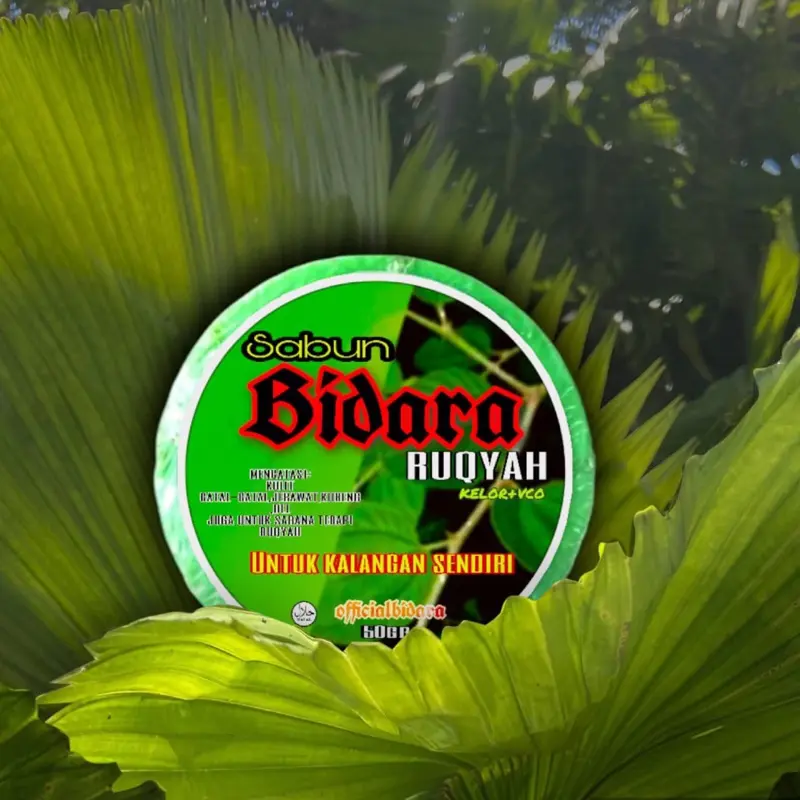 Sabun Bidara Ruqyah Plus VCO Mencerahkan Soap Mandi Membersihkan 50gr - Hitam, Mengencangkan, Kotoran, Kusam, Berjerawat, Zaitun, Berminyak, Tubuh