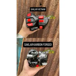 TERLARIS SAKLAR 1 SET KANAN KIRI KARBON FORGED MIO SPORTY MIO SMILE MIO SOUL XEON MIO J MIO M3 JUPITER BURHAN 2009 JUPITER MX 135 CC