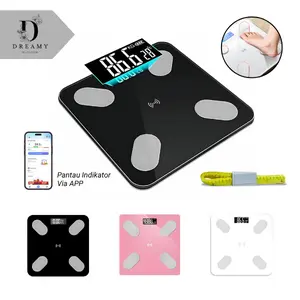 [Dream] Timbangan Badan Digital Bluetooth Body Fat Monitor Analysis App 180KG Layar LCD / Smart Body Fat Scale Tempered Glass