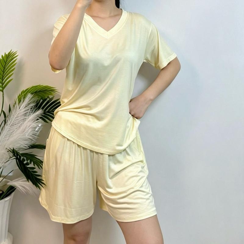 LIELLE Bộ đùi thun lạnh dẻo mềm mịn,thoáng mát 45-75kg hàng(L1)