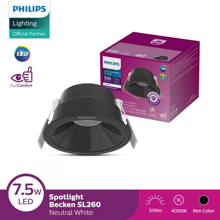 Gambar Lampu Spotlight Philips SL260 RD 075 7.5W 940 36° Cahaya Semi Putih dari Philips lighting Jakarta Kota Administrasi Jakarta Timur Tokopedia
