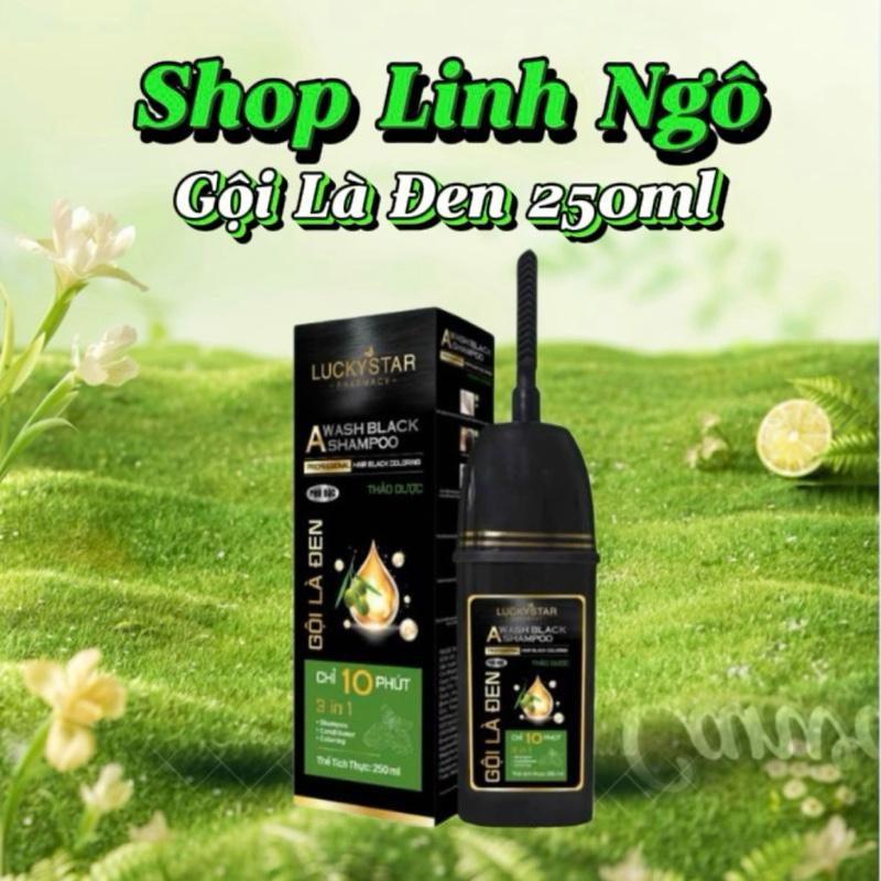 Dầu Gội Phủ Bạc Gội Là Đen,Nâu Và Nâu Hạt Dẻ Thảo Dược LUCLY STAR Tiện Lợi Đổi Màu Tóc Gội Đầu Tại Nhà