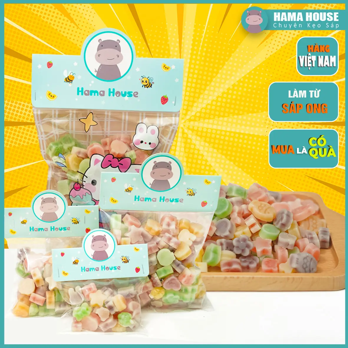 TÚI KẸO SÁP  MINI - MIX VỊ - MUA LÀ CÓ QUÀ TẶNG