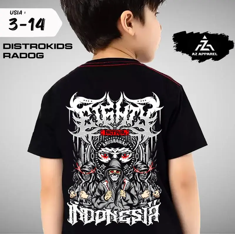 Kaos (Wong Netral) Anak dan Dewasa Unisex Cewek-Cowok Kaos Distro bisa buat Couple Kain Katun Combed Premium 4