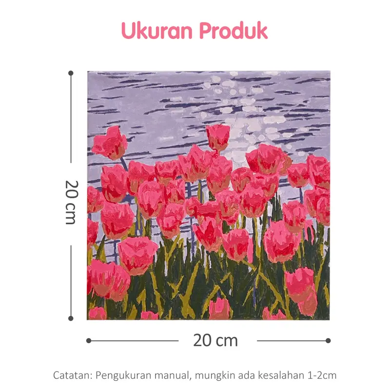 LAKOE 20x20cm Paint by Number aesthetic Series Diy digital painting kit Kanvas Painting 8