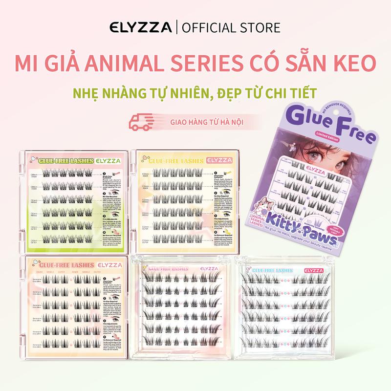 [COMBO SALE-Hà Nội] Mi Giả Có Keo Sẵn ELYZZA Lông Mi Tự Dính Không Cần Keo Sợi Mi Tự Nhiên, Dễ Gắn & Sử Dụng Nhiều Lần Mi Cụm Phù Hợp Nối Mi & Trang Điểm Hàng Ngày