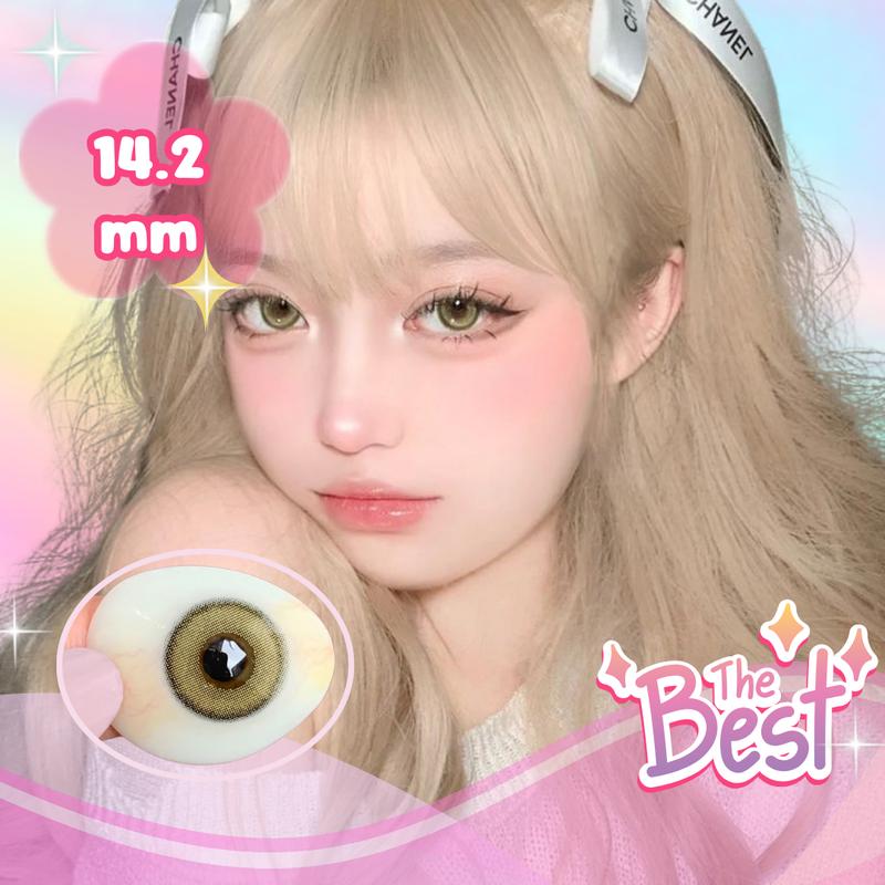 [COD] MYSTICEYES SOFTLENS BUTTERFLY FAIRY BROWN NORMAL SD -600 SERIES 0