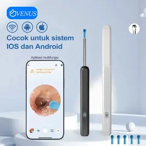 【COD&Local Delivery】 kakimi alat Pembersih Telinga Kamera LED Smart Visual Ear Stick WIFI Tahan Air dan Membersihkan Kerak Alat Sendok Telinga Profesional Removal Kuping korekku ping korek telinga