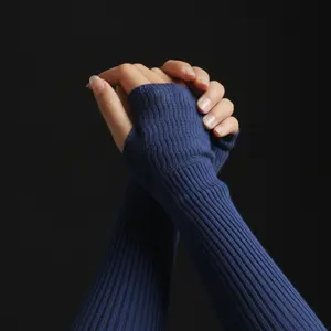 BEST SELLER HANDSOCK RAJUT  / manset tangan / manset / handsock / manset rajut wanita Deker Muslim Panjang Ring Hitam