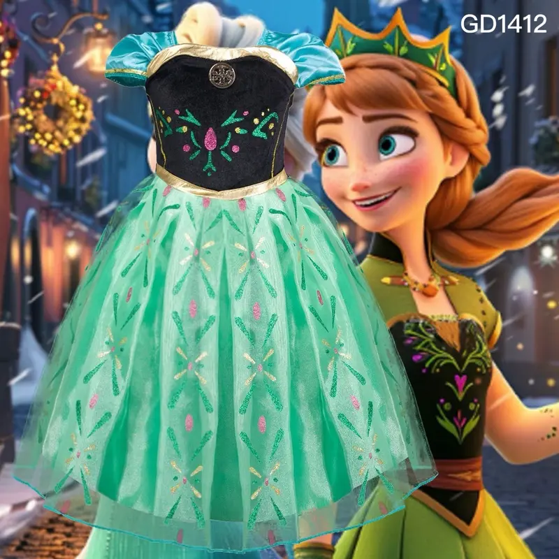 Anna Dress Baju Princess Anna Frozen Frozen Anna Princess Dress Anna Princess Embroidered Dress Anna Dress Baju Princess Anna Frozen Frozen Anna Princess Dress Anna Princess Embroidered Dress