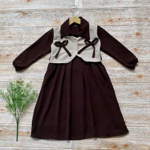 GAMIS SYAFIAH ANAK PEREMPUAN TERBARU BAHAN CRINKEL 2-12 tahun Muslim