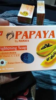 Product Review of PROMO [DAPAT 3 PCS] SABUN PAPAYA BY MAMAYA GRIGHTENING SOAP + SUNSCREEN  WITH VIT. A UNTUK MEMUTIHKAN from R**u 2