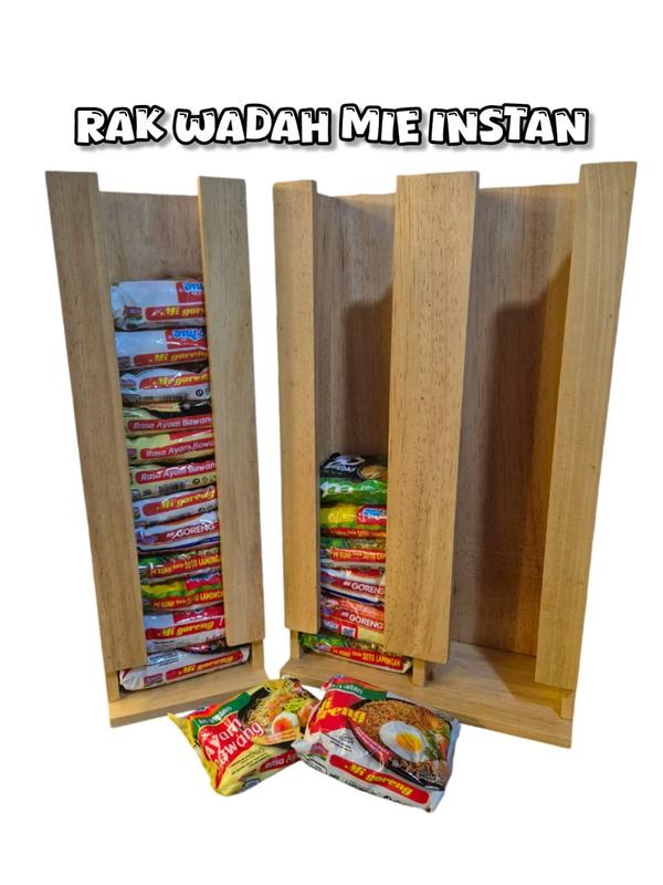 rak wadah mie instan | rak kayu tempat mie - Shop | Tokopedia
