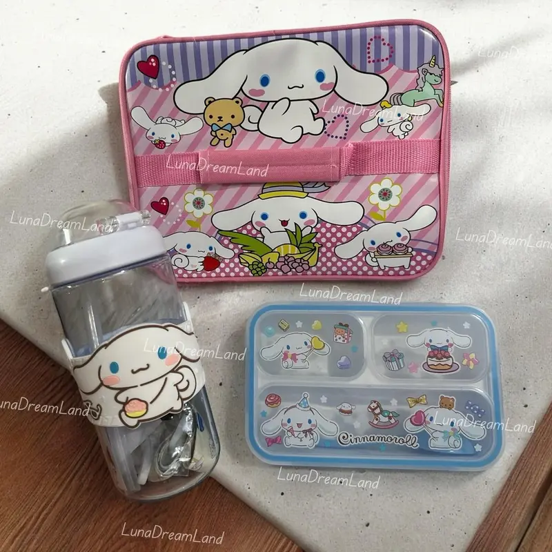 PAKET LUNCH SET 3IN1 / KOTAK MAKAN+BOTOL MINUM+TAS BEKAL 2