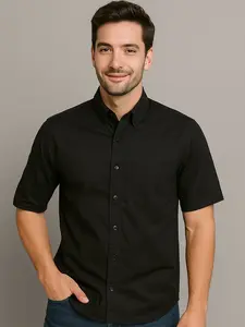 Kemeja Pria Lengan Pendek Terbaru Twill Sweding Original Premium Trendy Distro Casual Cowok PROCEED Baju Katun