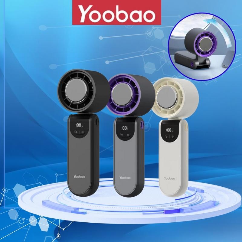 Quạt Sò Lạnh Mini Yoobao G2 – Làm Mát Cấp Tốc Gió Cực Êm 100 Chế Độ Tùy Chỉnh pin 4000mah