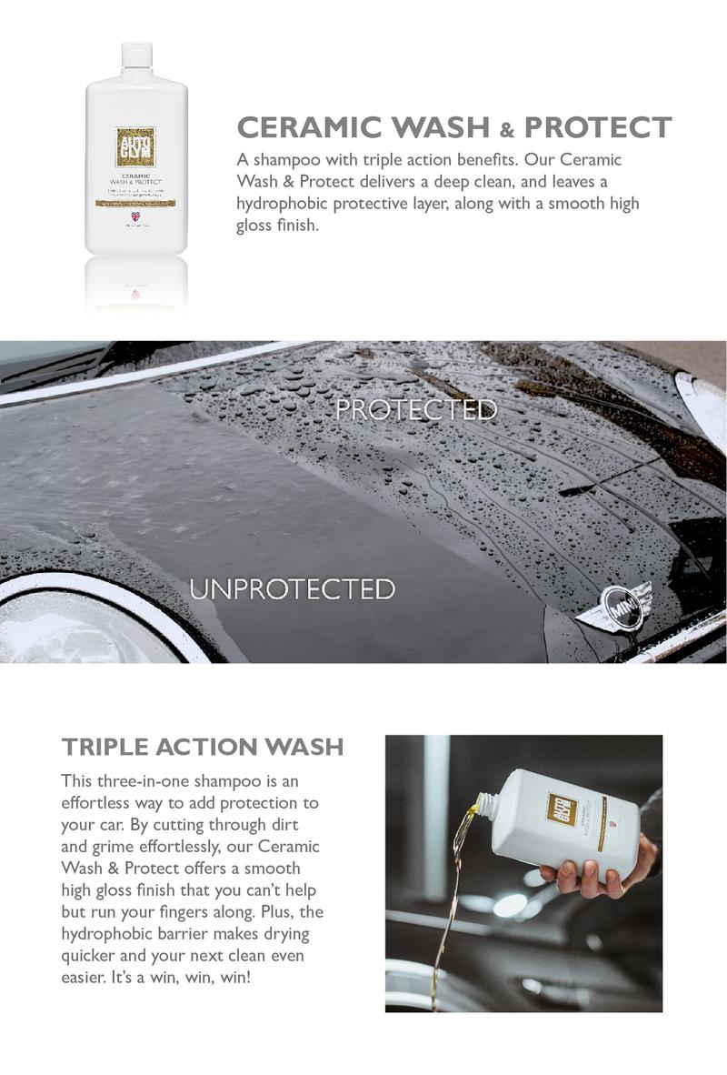 Product Introduction of NEW | Autoglym Ceramic Wash & Protect Sachet 30ml | Triple Action Wash | Clean, Protect & Add Gloss 0