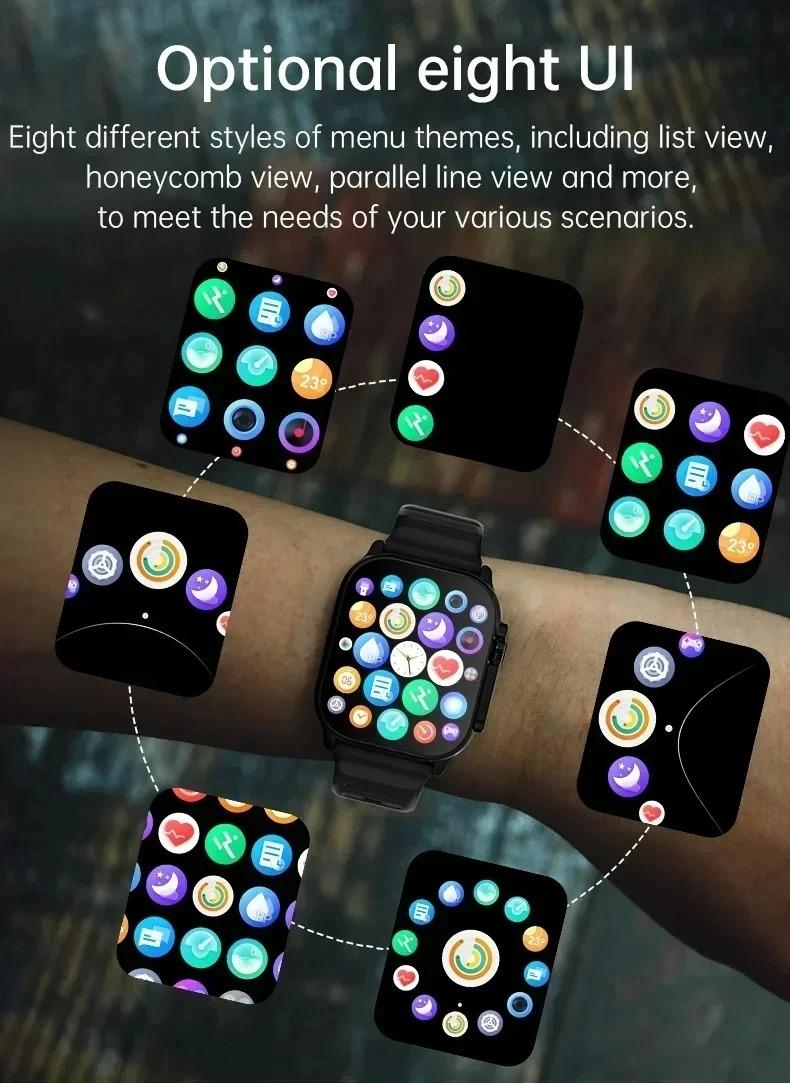 Product Introduction of T900 U3 sports smartwatch has Bluetooth calling and wireless charging functions, supports Bluetooth calling and Bluetooth music, stylish appearance, no sim function, available for Android and iOS Device Wearable Screen 13