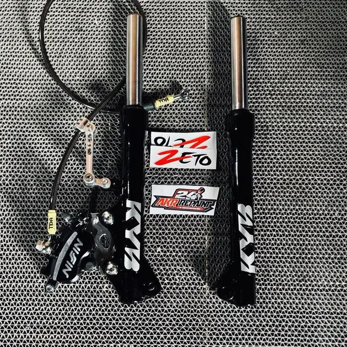 Paketan Kanan Shok Ala-ala Kyb PNP Honda-PNP Yamaha dengan Label "Olz Zeta" dan "PTI Aksesori Motor" - Shok only kyb ala”, Pnp honda