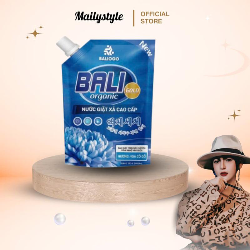 K69_ Nước Giặt Xả Cao Cấp Baliogo Bali Organic Gold Hương Hoa Cỏ Gỗ 3000ml