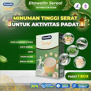 Minuman Sereal Untuk Aktivitas Padat || PROMO 1 Box Etawalin Sereal | Dengan Bahan Herbal Original ||Sudah Halal MUI & BPOM RI