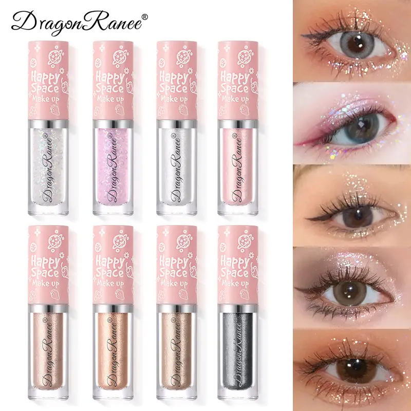 A teardrop liquid eyeshadow super shiny piece glitter silkworm pen brightens the eyeshadow liquid highlight