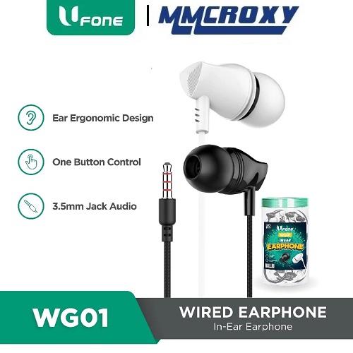 Gambar Ufone WG01 Earphone Wired In Ear Ergonomic Design Headset Kabel dari MMCROXY Kota Administrasi Jakarta Pusat Tokopedia
