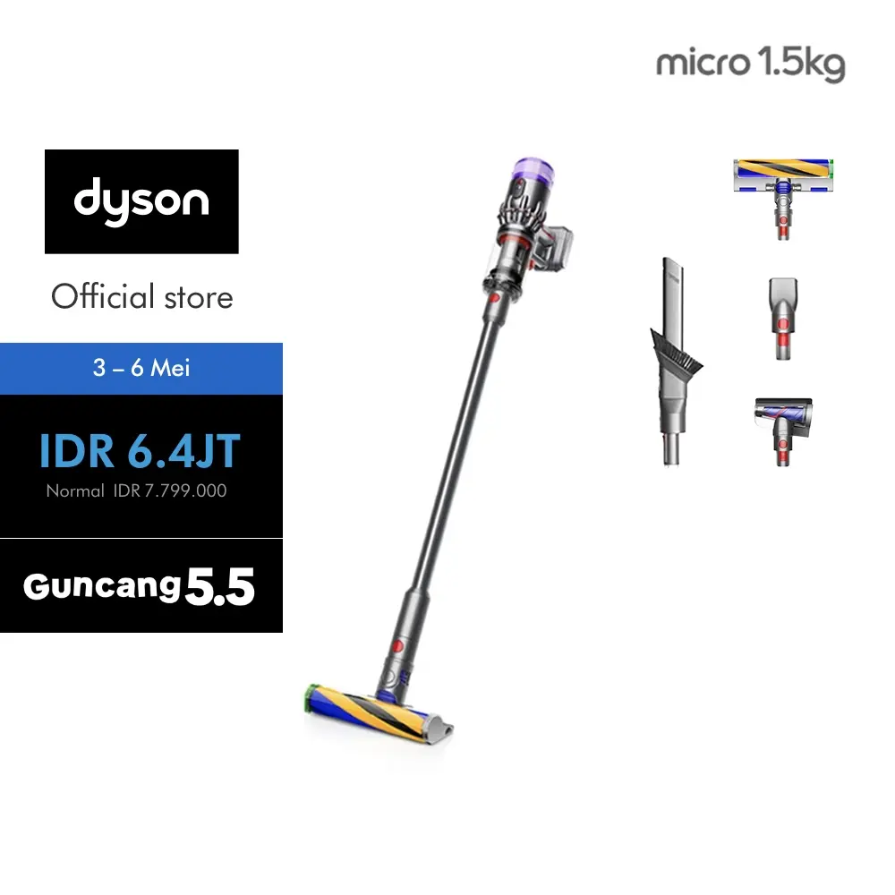 Dyson Micro 1.5kg Cordless Vacuum Cleaner - Penyedot Debu