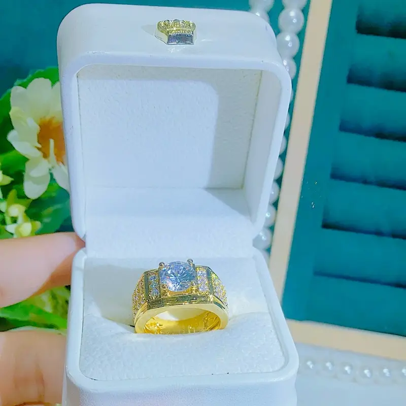 Trang Sức GG G00 - Nhẫn Nam Đính Đá Sang Trọng 5
