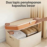 Gambar 【Sam's market】Kotak Penyimpanan Praktis untuk Semua Koleksi Pakaian Musim dengan Desain Fungsional dan Kapasitas Besar - Soft-Double-Layer-Storage Bag-80L dari Sam's beauty market Kab. Bekasi 4 Tokopedia