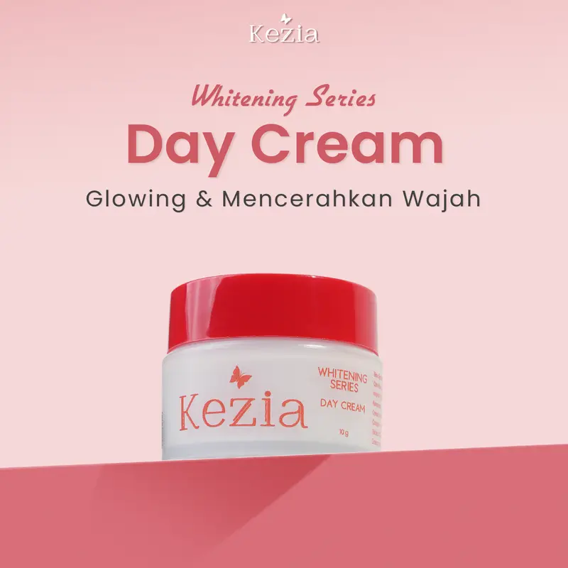 KEZIA Beauty - Day Cream NEW WHITENING SERIES 10 gr - Pelembap Cream Siang Mencerahkan Wajah dan SPF 30++ 0