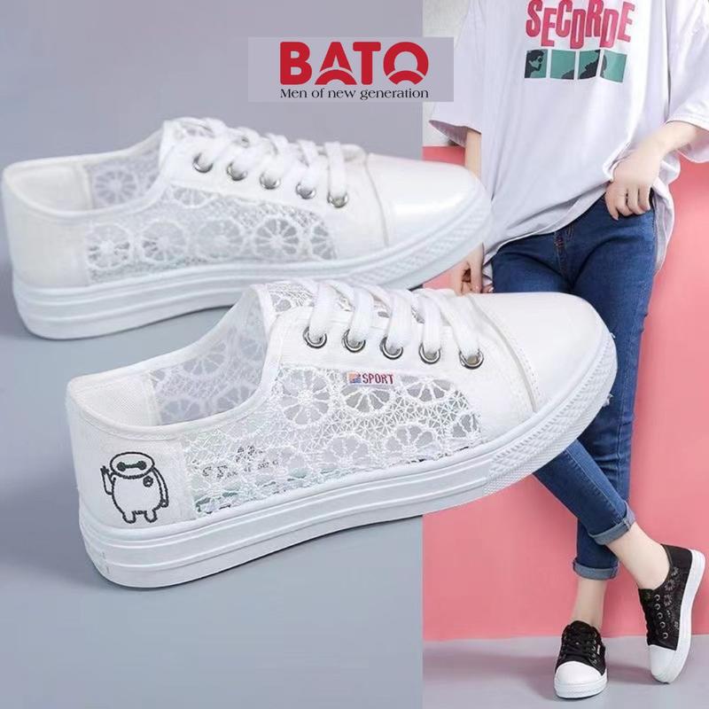 Giày Thể Thao Nữ, Mềm Mại Nhẹ Thoáng Khí , Lưới Mỏng Phong Cách Mới GN47 GN57 Shoes Sneaker trắng đế thấp
