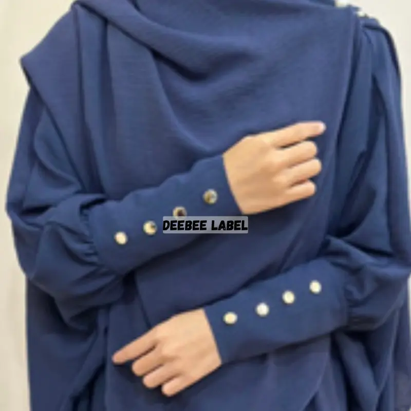 FATIMAH GAMIS KAFTAN ONE SET HIJAB SET SYAR'I GAMIS SYAR'I CRINCLE AIRFLOW PREMIUM 2