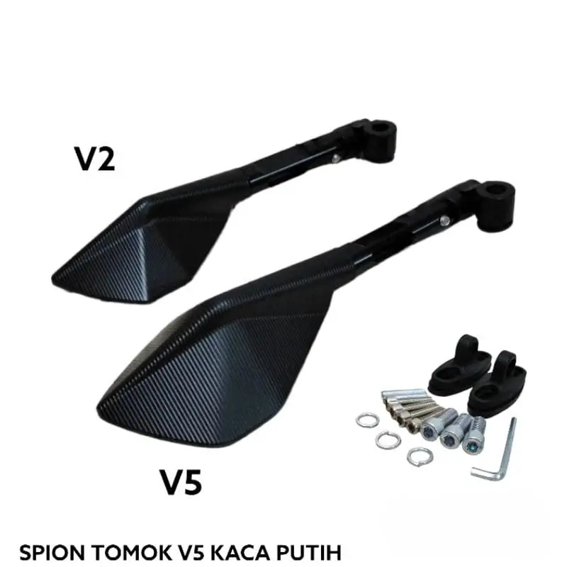 MaxProtaper Spion V2 Full CNC Original Kaca Putih Universal Nmax Aerox Lexi PCX Adv Vario Mio Beat Dll Bisa Semua Jenis Motor 1