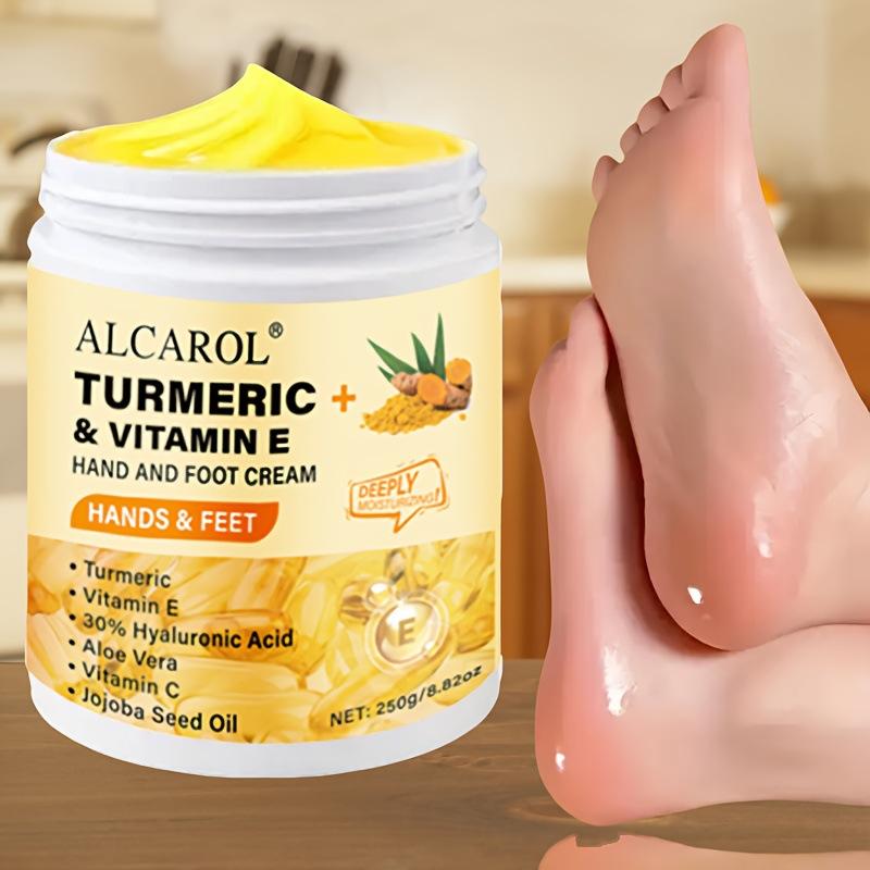 Tặng mặt nạ chân Kem Dưỡng Da Chân Vitamin E Nghệ 250g Dưỡng Ẩm Sâu Chống Nứt Nẻ Phục Hồi Tay Và Chân