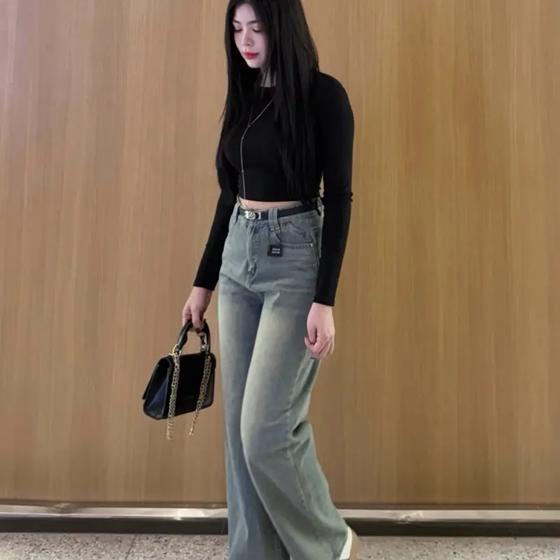 V.M-Quần Jeans Nữ Suông Trơn Túi Kiểu 2 Màu Đậm Nhạt (S-2Xl) Vải QC Mềm VM115 | BigBuy360 - bigbuy360.vn